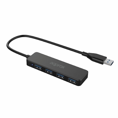 APPROX Adaptador USB Hub 4 Puertos USB 3 0